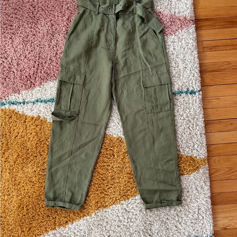 Zara Paper bag Cargo Pants